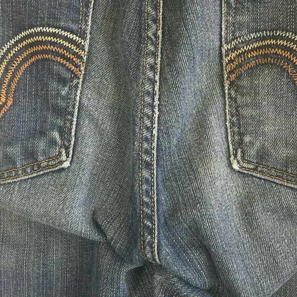 Seven For All Mankind 7FAMK Kate Rainbow Point Straight Leg Jeans Womens 30 - Picture 8 of 11